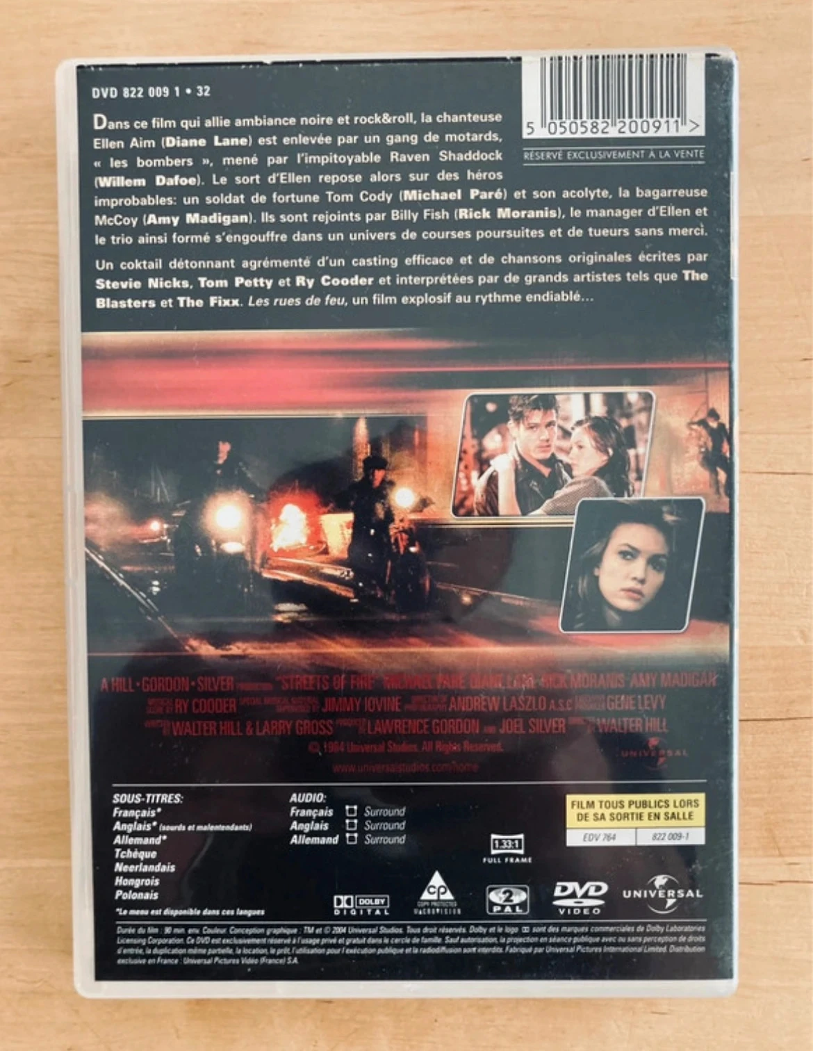 DVD Les rues de feu (Streets of Fire) van Walter Hill. – photo 3
